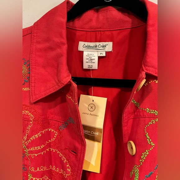 Coldwater Creek Womens Embroidered Button down Jacket - Picture 7 of 11